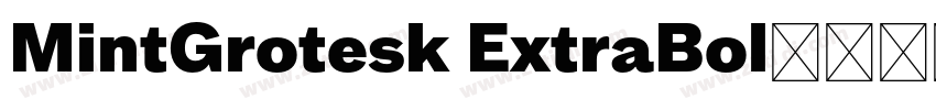 MintGrotesk ExtraBol字体转换 MintGrotesk ExtraBol字体转换